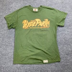 Hyde Park T-Shirt Men's Large YOU AREN'T INVITED Streetwear Y2K 00s‎ Green